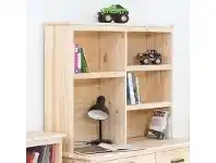 LivingStyles Byron Pine Timber Desk Hutch, Seashell offer