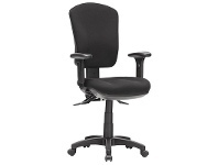 LivingStyles Aqua Fabric Task Office Chair with Arm, High Back offer