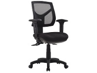 LivingStyles Rio Fabric Task Office Chair with Arm, Low Back offer