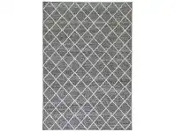 Courtyard Avleen Modern Rug, 290x200cm, Charcoal / Ivory