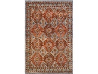 LivingStyles One of A Kind Rahma Hand Knotted Wool Afghan Kilim Rug, 292x198cm offer