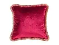 LivingStyles Orella Velvet Fabric Feather Filled Scatter Cushion, Red offer