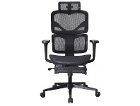 LivingStyles Killerby Mesh Fabric Ergonomic Executive Office Chair with Telescopic Footrest offer