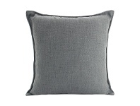 LivingStyles Farra Linen Euro Cushion, Dark Grey offer