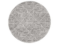 LivingStyles Oasis Kenza Modern Round Rug, 150cm, Silver offer