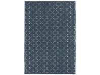 LivingStyles Moroc Hand Woven Wool Rug, 250x300cm, Navy offer