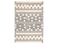 Rhythm Swing Hand Loomed Wool Rug, 155x225cm, Ivory