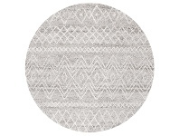 LivingStyles Oasis Nadia Tribal Round Rug, 150cm, Grey offer