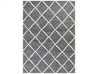 LivingStyles Allure Cross Diamond Modern Rug, 160x230cm, Grey offer
