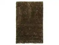 Angora Lux Wool & Viscose Shaggy Rug, 320x230cm, Bronze