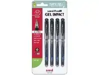 Uniball Uni-Ball Gel Impact Gel Pen Blue 4 Pack