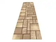 Legacy Clifford Modern Runner Rug, 80x300cm, Beige