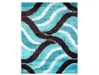 LivingStyles Lucasta Luxury Shaggy Rug, 200x290cm, Turquoise offer