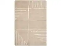 Broadway Lines Modern Rug, 200x290cm, Natural