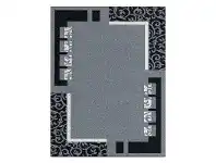 LivingStyles Orlando Erica Modern Rug, 120x170cm, Dark Grey offer