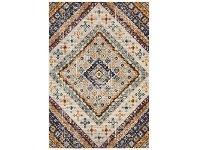 LivingStyles Babylon Diamond Bohemian Rug, 160x230cm, White offer