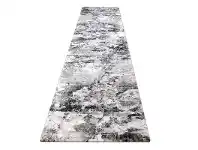 LivingStyles Essence Blazey Modern Runner Rug, 80x300cm, Grey offer