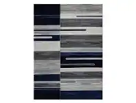 Sunbury Ryder Modern Rug, 80x150cm, Navy / Grey