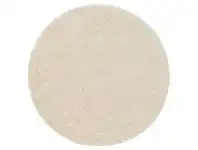 LivingStyles Eden Shag Round Rug, 160cm, Ivory offer