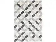 LivingStyles Yalda Agnes Modern Rug, 330x240cm, Ivory / Grey offer
