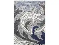 LivingStyles Momo Mosaic Motif Textured Modern Rug, 160x230cm, Blue offer