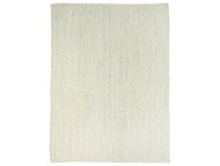 Organica Reversible Jute Rug, 240x330cm, Bleached