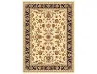 Julian Tait Turkish Made Oriental Rug, 380x280cm, Cream / Black