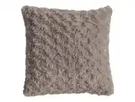 Walon Faux Fur Scatter Cushion, Taupe