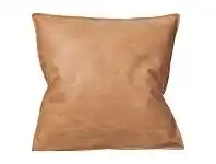 Rover PU Leather Scatter Cushion, 45cm, Tan