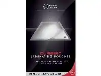 GBC Laminating Pouch 64 x 99mm 175 Micron Gloss 100 Pack