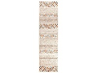 LivingStyles Mayfair Squares Traditional Runner Rug, 80x300cm, Bone offer