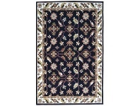 LivingStyles Luqman Handmade Wool Kashan Rug, 280x190cm, Black / Cream offer