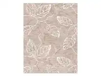 Lima Leaves Modern Rug, 80x150cm, Beige
