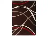 LivingStyles Aura Bella Modern Rug, 240x330cm, Brown offer