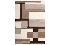 LivingStyles Aura Dove Modern Rug, 240x330cm, Brown offer