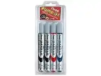 Officeworks Pentel Maxiflo Whiteboard Markers Bullet Assorted 4 Pack offer