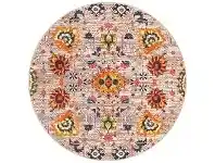 LivingStyles Babylon Viridis Bohemian Round Rug, 200cm, Multi offer