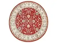 LivingStyles Symphony Maleia Oriental Round Rug, 160cm, Rust offer