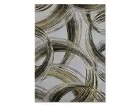 LivingStyles Sunbury Chase Modern Rug, 160x230cm, Gold / Grey offer