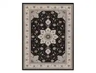 LivingStyles Shiraz Yasmine Oriental Rug, 240x330cm, Black offer