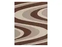 LivingStyles Orlando Azriel Modern Rug, 120x170cm, Brown offer