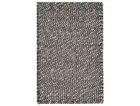 LivingStyles Jelly Bean Handwoven Felted Wool Rug, 150x80cm, Brown offer