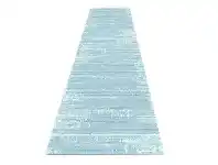 LivingStyles Lima Belmont Modern Runner Rug, 80x300cm, Blue offer