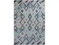 LivingStyles One of A Kind Aqsa Hand Knotted Wool Maimana Kilim Rug, 306x208cm, Ocean offer
