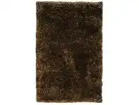 LivingStyles Angora Lux Wool & Viscose Shaggy Rug, 320x230cm, Earth offer