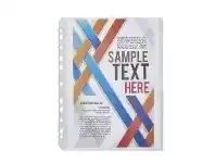 Officeworks J.Burrows Binder Document Holder A4 Clear 10 Pack offer