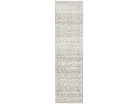 LivingStyles Mirage Gwyneth Transitional Runner Rug, 80x300cm, Silver offer
