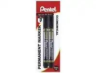 Officeworks Pentel N850 Permanent Markers Black 2 Pack offer