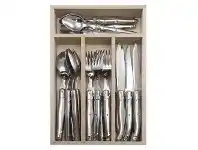 LivingStyles Andre Verdier Debutant Cutlery Set, 24 Piece, Stainless Steel offer