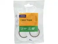 Officeworks J.Burrows Recycled Clear Tape with Dispenser 18mmX25m 2 Pack offer